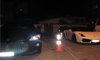 Nas Ruas de João Pessoa - Maserati GranTurismo + Lamborghini LP560 4 2