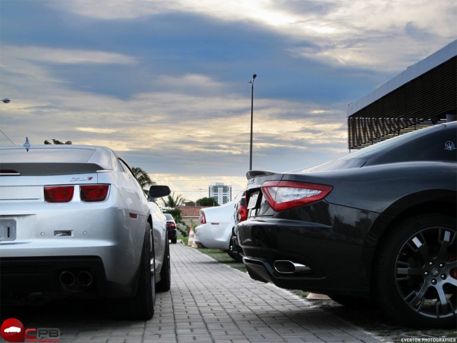 Nas Ruas de João Pessoa Maserati GranTurismo S e Camaro ZL1 40