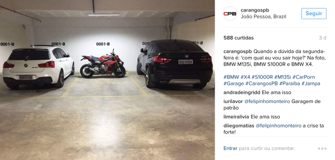 Nas ruas da Paraíba - Destaques da semana no Instagram BMW 1