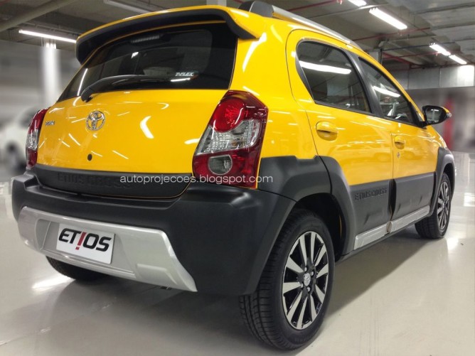 Novidade da Toyota- Etios Cross é flagrado sem camuflagem 5
